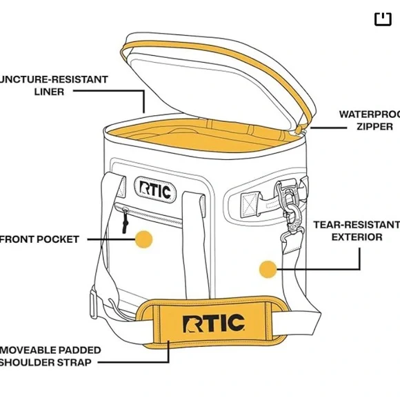 🤖- RTIC Cooler 12 Can [New in Box] - Picture 4 of 11